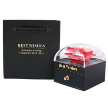 Boite Cadeau Pour Bijoux élégante Avec Rose Artificielle Parfumée, Réf.FA940-2