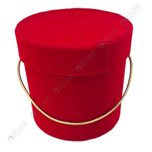 Boite Cadeau Rond en Velours, 12x12