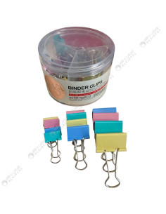Boite Clip Binder Pastel 19,25,32mm Métallique - Dingli