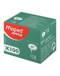 Boite de 100 Punaises Maped Nickel - Réf.031201