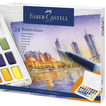Boite De 24 Aquarelles Assorties Creative Studio FABER CASTELL