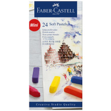 Boite De 24 Bâtonnets De Pastel Doux Demi-Longueur FABER CASTELL