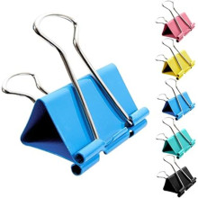 Boite De 24 Clips 32 Mm - Couleur