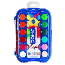 Boite de 24 Pastilles Aquarelles 23mm - Doms