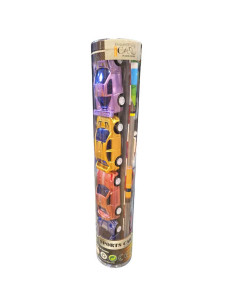 Boite de 4 Mini Voitures avec Accessoires