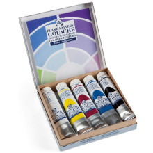 Boite De 5 Tubes Gouache Couleurs Primaires, 20ml - Talens