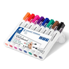 Boite Marqueur Effaçable à Sec - Set de 8 Couleurs - STAEDTLER - Lumocolor® Whiteboard Marker 351