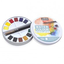 Boite Peinture Aquarelle Demi-Godets, Fine - Pébéo