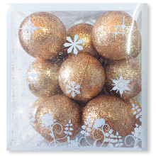 Boule De Décoration Noël Bronze - 30 Pièces