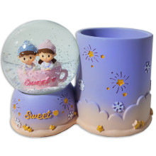Boule De neige Led Avec Porte Stylo, Sweet