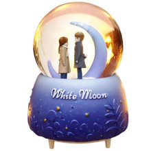 Boule De neige Musicale Led Pm, White Moon