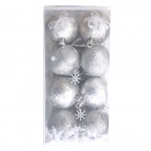 Boules de Décoration Noël MM Argenté - 16pcs