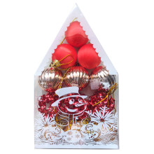 Boules de Décoration Noël PM Rouge, 12pcs - Réf.614-51