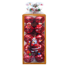 Boules de Décoration Noël PM Rouge, 20pcs - Réf.210619-29