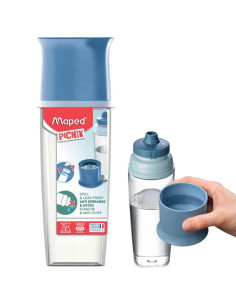 Bouteille à Eau 2en1 Maped Picnik Adulte 500 ml Bleu - Réf.871803