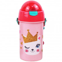 Bouteille à Eau MUST 500ml avec Paille Little Princess - Réf.584540