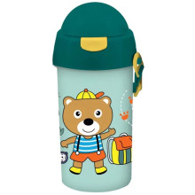 Bouteille à Eau MUST en Plastique avec Paille 500ml Camp - Réf.585691