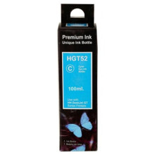 Bouteille D'encre Adaptable Premium Ink HP HGT52 100 ML - Cyan