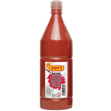 Bouteille de Gouache Liquide Basic 1L, Marron - Jovi