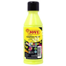 Bouteille de Gouache Liquide Basic 250ml, Jaune Fluo - Jovi