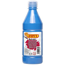 Bouteille de Gouache Liquide Basic 500ml, Bleu - Jovi