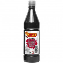 Bouteille de Gouache Liquide Basic 500ml, Noir - Jovi