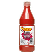 Bouteille de Gouache Liquide Basic 500ml, Rouge - Jovi