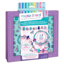 Bracelets à Breloques Halo, Bleu Profond - Make It Real