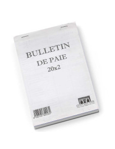 Bulletin De Paie Double Feuille 20x2 - Ribat