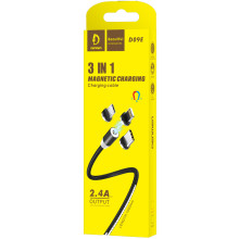 Cable Android Denmen D09E Magnètique 3en1