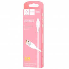 Cable Chargeur iPhone Denmen 2.4A - Réf.D01L