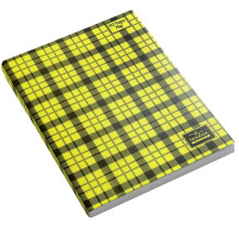 Cahier à Carreaux 17x22 Jaune, 192 pages - Yamama