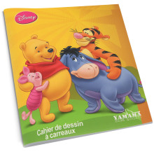 Cahier De Dessin à Carreaux Disney 16 pages - Yamama