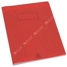Cahier Piqué 17x22 Uni Rouge, 96 pages - Selecta