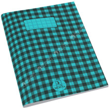 Cahier Piqué à Carreaux 17x22 Bleu, 96 pages - Selecta