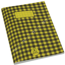 Cahier Piqué à Carreaux 17x22 Jaune, 192 pages - Selecta