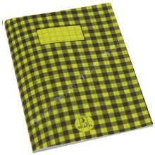 Cahier Piqué à Carreaux 17x22 Jaune, 48 pages - Selecta