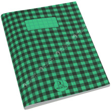 Cahier Piqué à Carreaux 17x22 Vert, 192 pages - Selecta