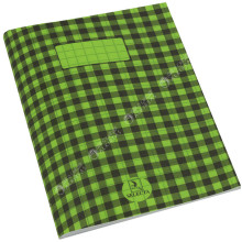 Cahier Piqué à Carreaux 17x22 Vert, 48 pages - Selecta