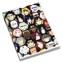 Cahier Piqué Anime 17x22, 300 Pages - Vilaluxe