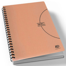 Cahier Wireo A4 Uni Pastel 380 Pages - Ko