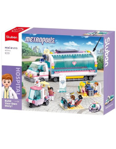 Camion Hopital à Construire Metropolis, 477 pcs - Sluban
