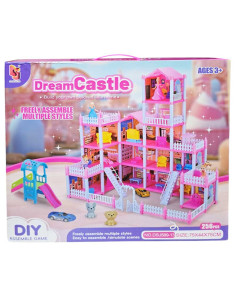 Château de Rêve DIY - Dream Castle avec Accessoires, 195 Pcs