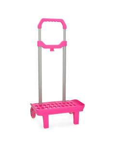 Chariot Sac à Dos Scolaire, Rose Fucsia - Movom