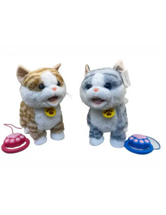 Chat Interactif Dansant en Peluche avec Télécommande