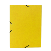 Chemise 3 Rabats à Elastique En Carton Imprimée MARBLE Jaune