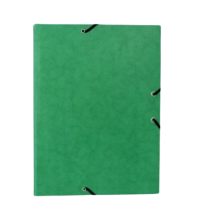 Chemise 3 Rabats à Elastique En Carton Imprimée MARBLE Vert