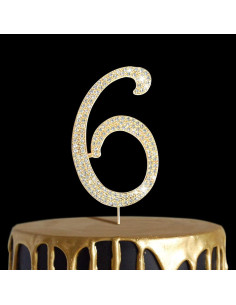Chiffre Anniversaire Diamant N°6