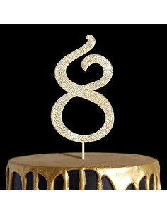 Chiffre Anniversaire Diamant N°8