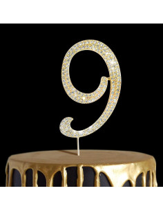 Chiffre Anniversaire Diamant N°9